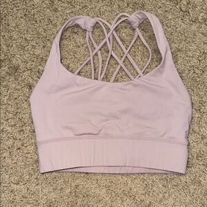 Purple Crisscross Sports Bra